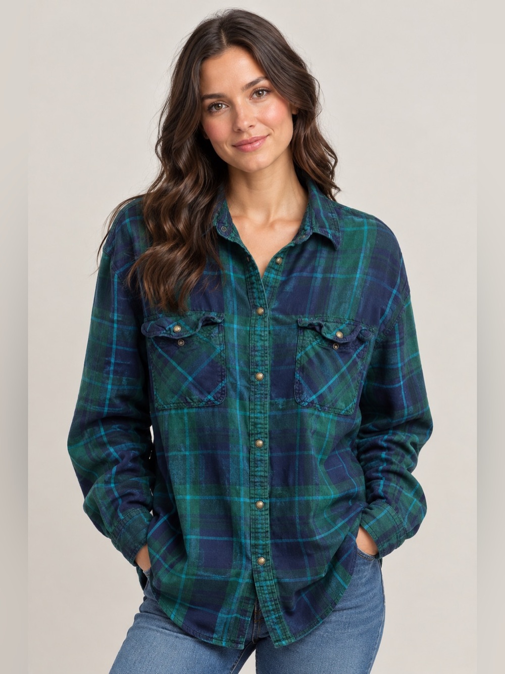 (3 for $30) Boyfriend Fit Button-Down Shirt
